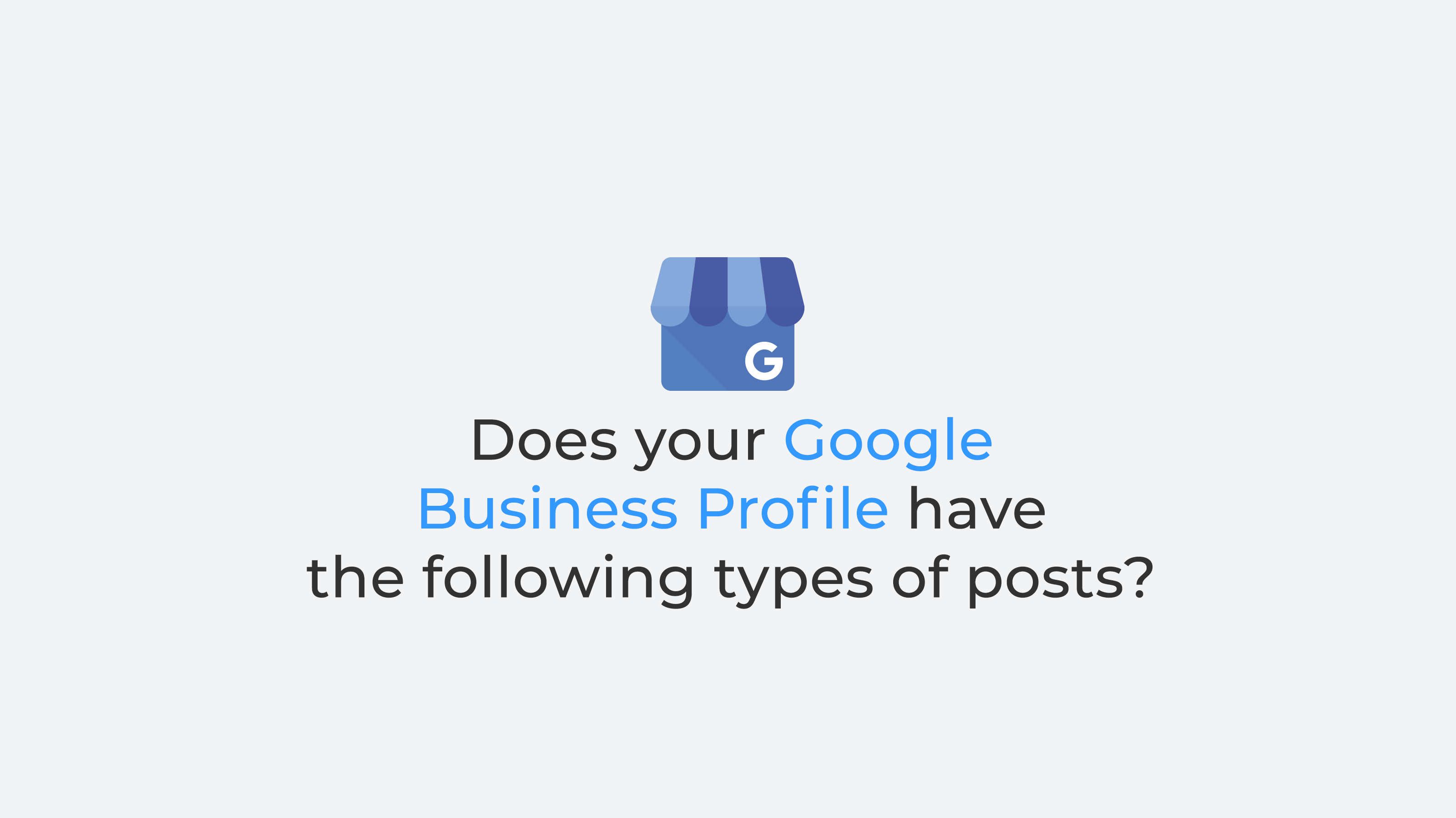 google business profile post