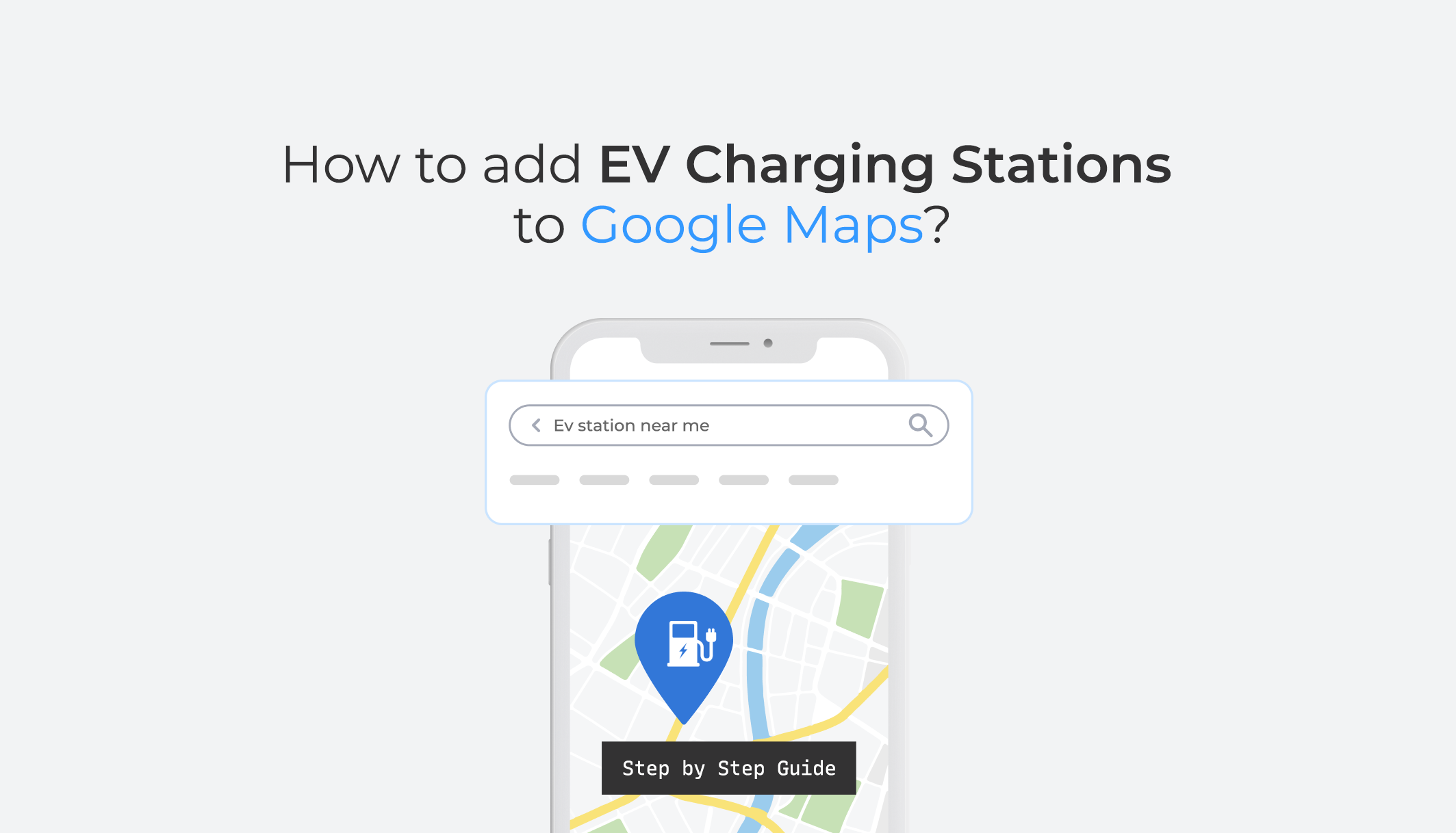 how to add ev stations on google maps