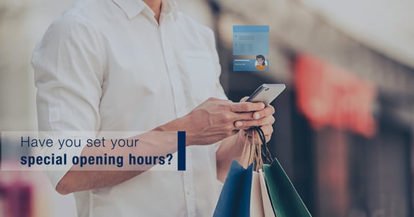 special open hours on google business profile