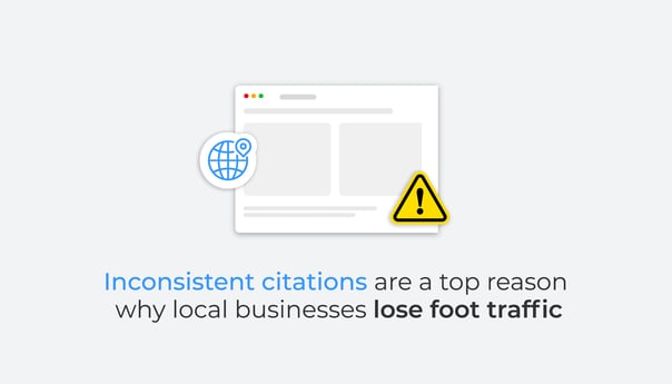 business not showing up on google search citations 