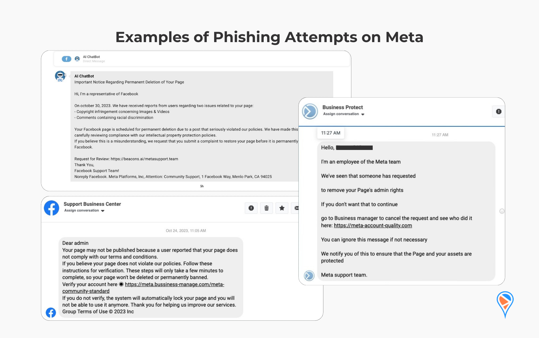 phishing attempts meta business
