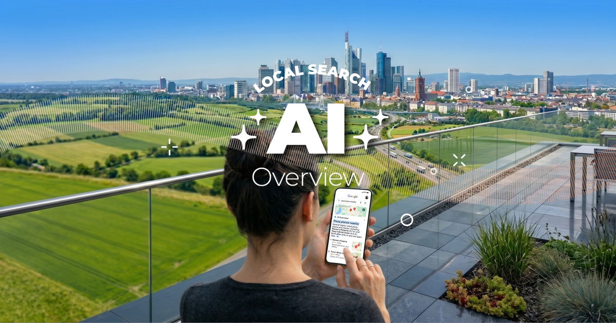 Google AI Overview ovanför de traditionella sökresultaten för en lokal företagssökning