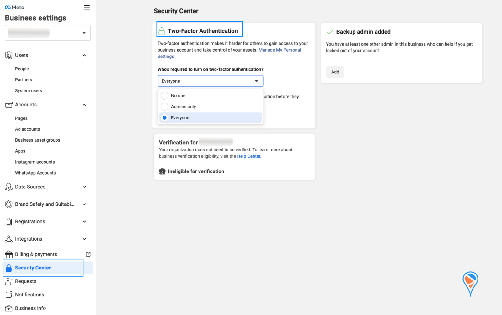 2FA for Meta Business