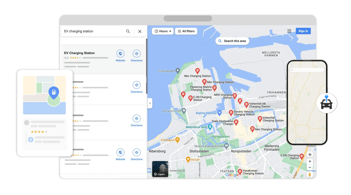 ev charging station online marketing