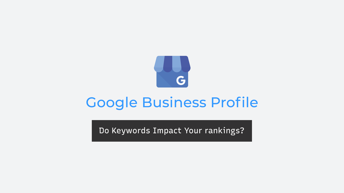 google business profile optimization