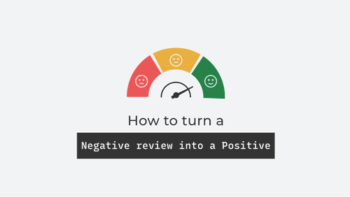 How to turn a negative review into a Positive min