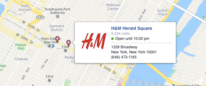 Survey showing 47% of users want maps and directions on mobile