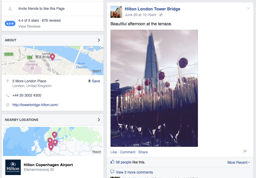Local Facebook post sparking customer engagement
