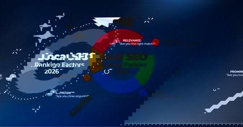 Infographic showing how AI changes local search ranking factors in 2026