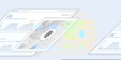 Local search insights dashboard showing customer behavior data for multi-location brands