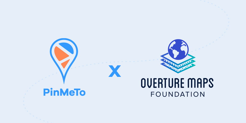 PinMeTo bidrar med platsdata till Overture Maps Foundation för att förbättra globala öppna kartdata