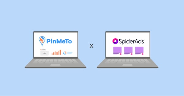 PinMeTo and SpiderAds partnership for automated local advertising campaigns