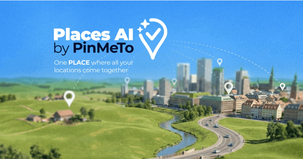 Places AI dashboard by PinMeTo showing local presence management interface