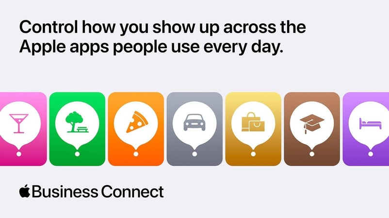 Apple Business Connect listings optimization showing brand customization options