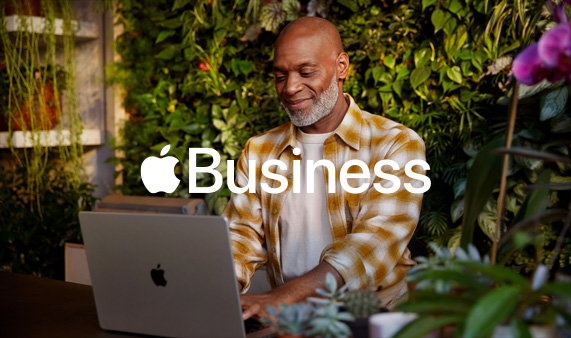 Apple Business dashboard showing location management features for brands