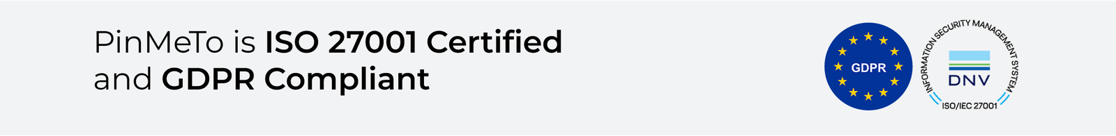 ISO 27001-certificeret - GDPR-kompatibel