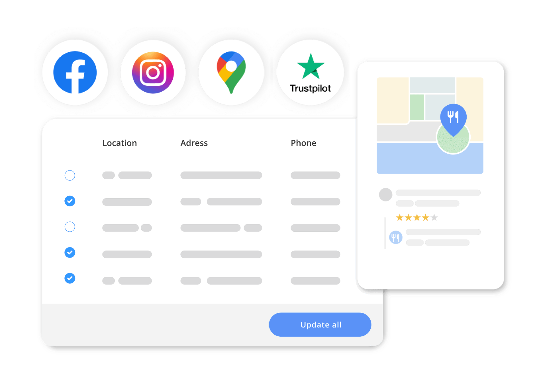 Apple Maps Connect listing management